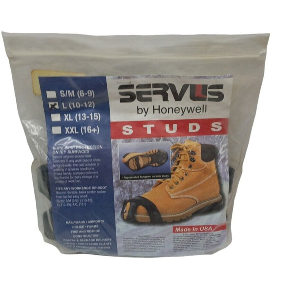 Servus By Honeywell‎ Sure Grip Studs: [1 PAIR] L (10-12) - Picture 2 of 9